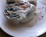 Foto del paso 11 de la receta: Pionono de acelga relleno de jamón y queso + salsa blanca 🔥