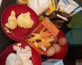 Foto langkah ke 1 dari resep Butter Choco Cheese Cake.