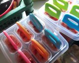 Foto langkah ke 5 dari resep Popsicles strawberry - es loli.