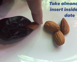 A picture of step 2 of Chocolate Stuffed Assorted Dates.