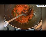 A picture of step 7 of Chicken 65.