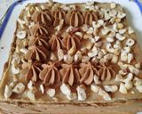 Une image de l'étape 5 de Gâteau façon opéra praliné et café.