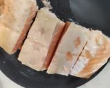 Φωτογραφία βήματος 4 της συνταγής Σολομός με μανιτάρια και κρέμα γάλακτος