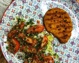 Foto del paso 4 de la receta: Escalope vegetariano en el grill Lékué al microondas
