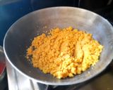 A picture of step 2 of Besan laddu.