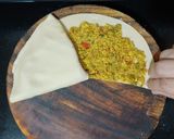 A picture of step 4 of Paneer Bhurji Paratha.