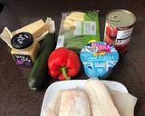 A picture of step 1 of Baked cod in red pepper sauce.