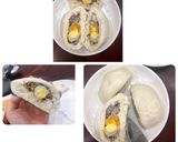 Hình bước làm 5 của món Bánh bao nhân thịt, trứng cút và trứng muối