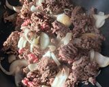 A picture of step 1 of Nacho ‘lasagne’.