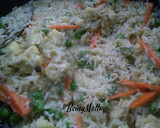 A picture of step 4 of Jaipuri Pulao.