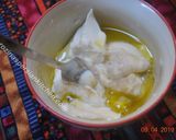 A picture of step 3 of Potato Salad سالاد سیب زمینی.
