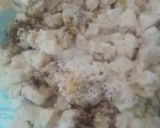 A picture of step 3 of Fruits & black chickpeas salad with creamy_mayo dressing.