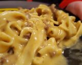 A picture of step 2 of Instant Pot Homemade Hamburger Helper.