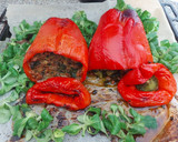 Foto del paso 6 de la receta: Pimientos al horno rellenos de carne, champiñones y verduras