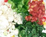 A picture of step 1 of Vegetable Dalia pulaw.