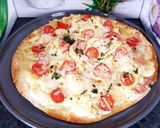 Une image de l'étape 5 de Pizza 🍕 wrap tagliatelles bacon 🥓 mozzarella gruyère râpé.