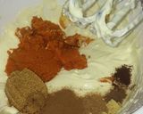A picture of step 4 of Marbled Pumpkin Cheesecake.