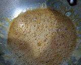 A picture of step 3 of Salted Caramel Panna Cotta Topped with Praline.