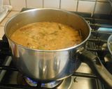 A picture of step 6 of Beans Broccoli poricha koottu with mung.