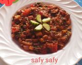 A picture of step 4 of Foul Medames with Charcoal.