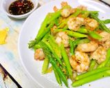 Hình bước làm 3 của món Măng Tây Xào Tôm