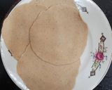 A picture of step 5 of Aloo puri.