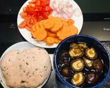 Hình bước làm 1 của món Canh mọc nấu rau củ🥕🥕