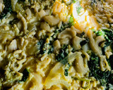 Foto del paso 4 de la receta: TORTILLA DE ESPINACA Y FIDEOS RELLENA CON QUESO 🥘🧀🥘🧀
