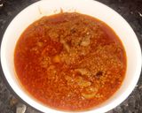 A picture of step 6 of Gurday Qeema karhai.