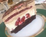 Málnás csokis mousse torta recept fázis 19 fotója