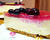 Foto del paso 11 de la receta: Cheesecake de limón con gelatina de arándanos