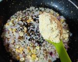 A picture of step 3 of Lehsooni palak.