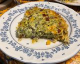 Une image de l'étape 24 de Gâteau salé aux courgettes, poivrons jaunes, chorizo et mozzarella.