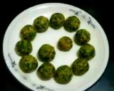 A picture of step 3 of Arvi leaf qofta.