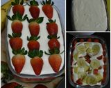 Foto langkah ke 9 dari resep Strawberry Tiramisu With Banana Hidden.