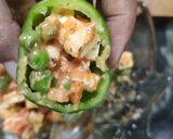 A picture of step 4 of Vegan stuffed bell peppers.