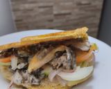 Foto del paso 10 de la receta: Arepa🫓de maíz🌽pelado rellena de carne asada🥩y ensalada🥙🧆