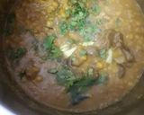 A picture of step 3 of Daal gosht.