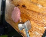A picture of step 2 of Pork Schnitzel (optional spicy).