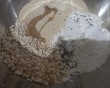 A picture of step 1 of Oat and Whole Wheat Bread.