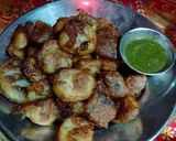 कुट्टू के आटे की पकौड़ी (kuttu ke atte ki pakodi recipe in Hindi) रेसिपी चरण 3 फोटो