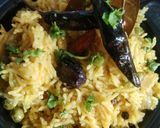 A picture of step 6 of Veg Pulav with Fruit Raita.