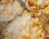A picture of step 2 of Lemon chicken in dill sauce.