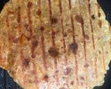 A picture of step 7 of Multigrain sprout paneer grilled wrap.
