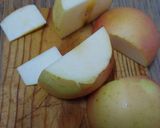 Foto del paso 1 de la receta Flan de huevo, manzana, vainilla y galleta.Sin lactosa