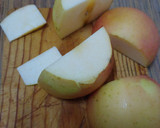 Foto del paso 1 de la receta: Flan de huevo, manzana, vainilla y galleta.Sin lactosa