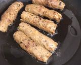 A picture of step 7 of Seekh kebabs.
