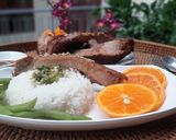 Hình bước làm 2 của món Sườn cây nướng cam