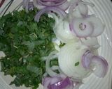 A picture of step 1 of Potato Gulala.