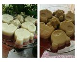 Foto langkah ke 3 dari resep Puding coklat green tea.